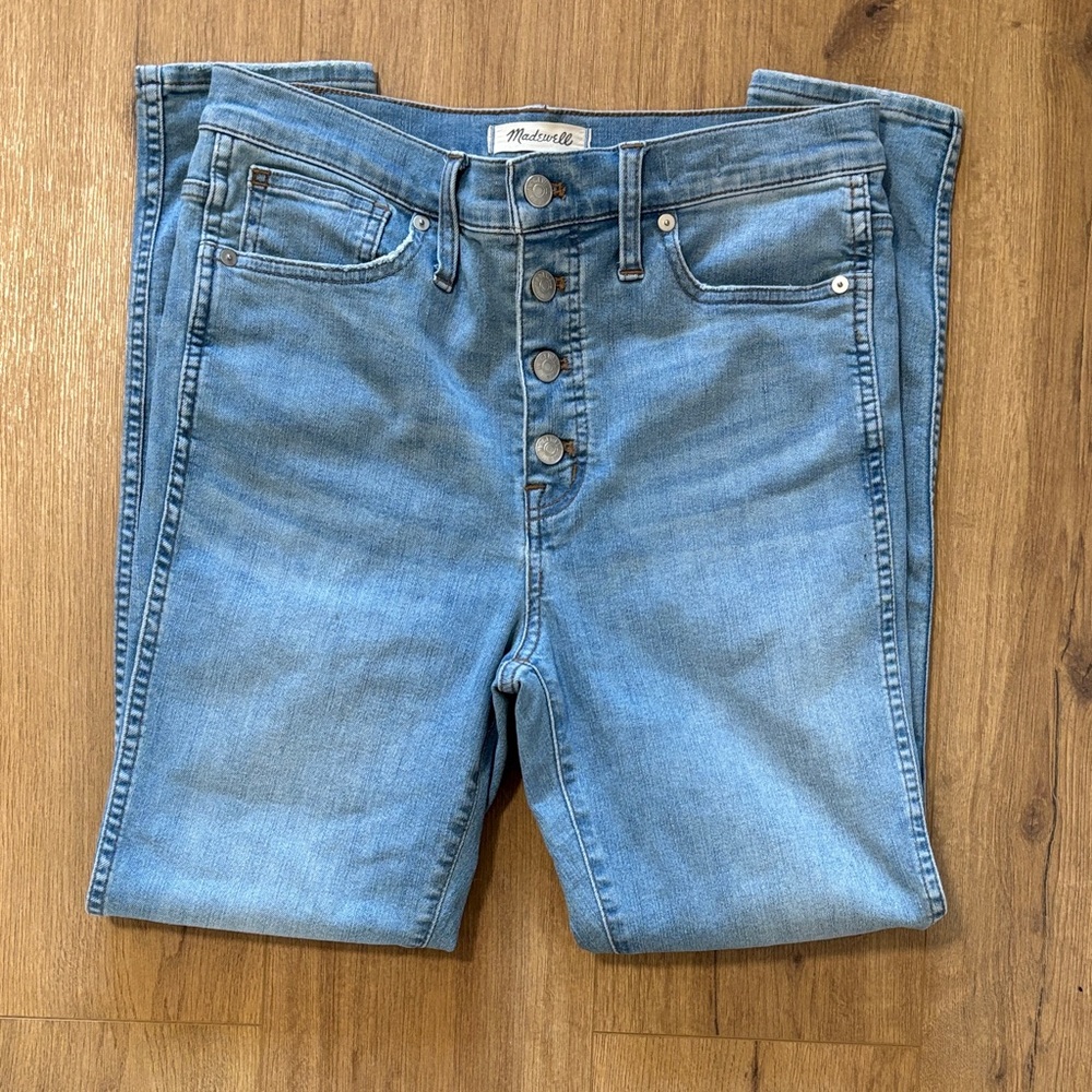 Madewell Classic 10” High-Rise Skinny Button-Fly Jeans